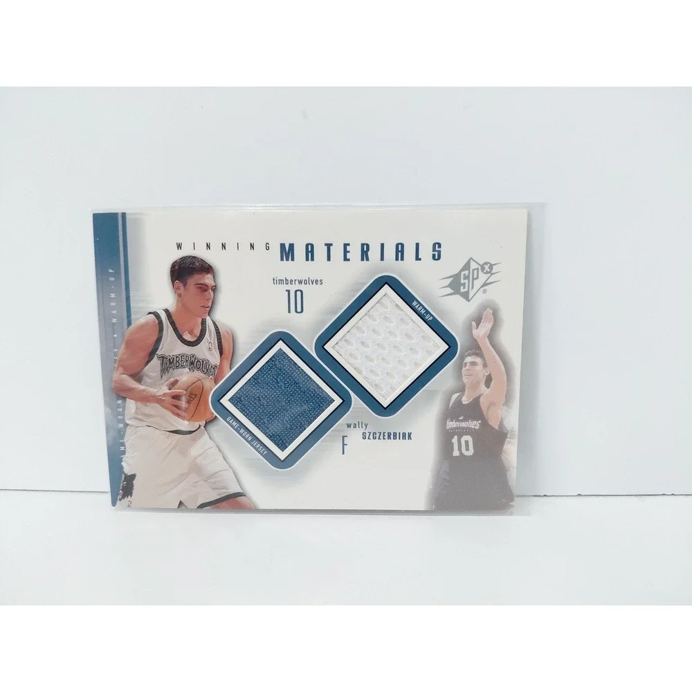 WALLY SZCZERBIAK 2000-01 SPx Winning Materials #WS1‎ GU Jersey Timberwolves
